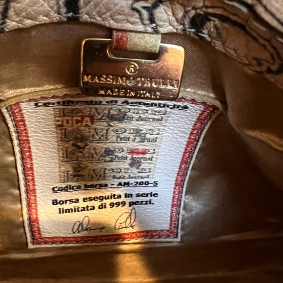 Limited Edition Made in Italy Massimo Trulli Handbag - Picture 8 of 16